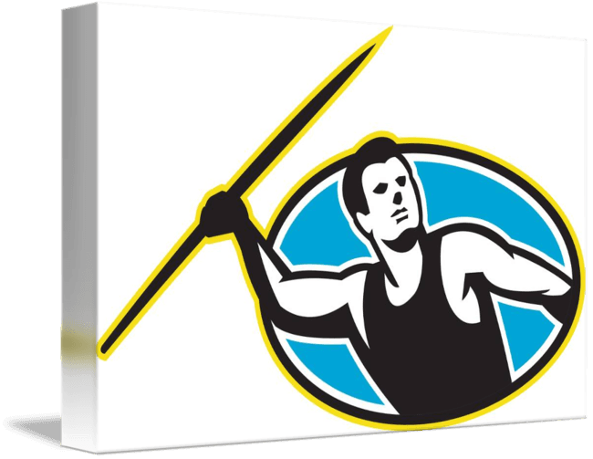 Share On Tumblr - Javelin Throw Track And Field Athlete Pillow Case - Transparent PNG Free Download | PNGio