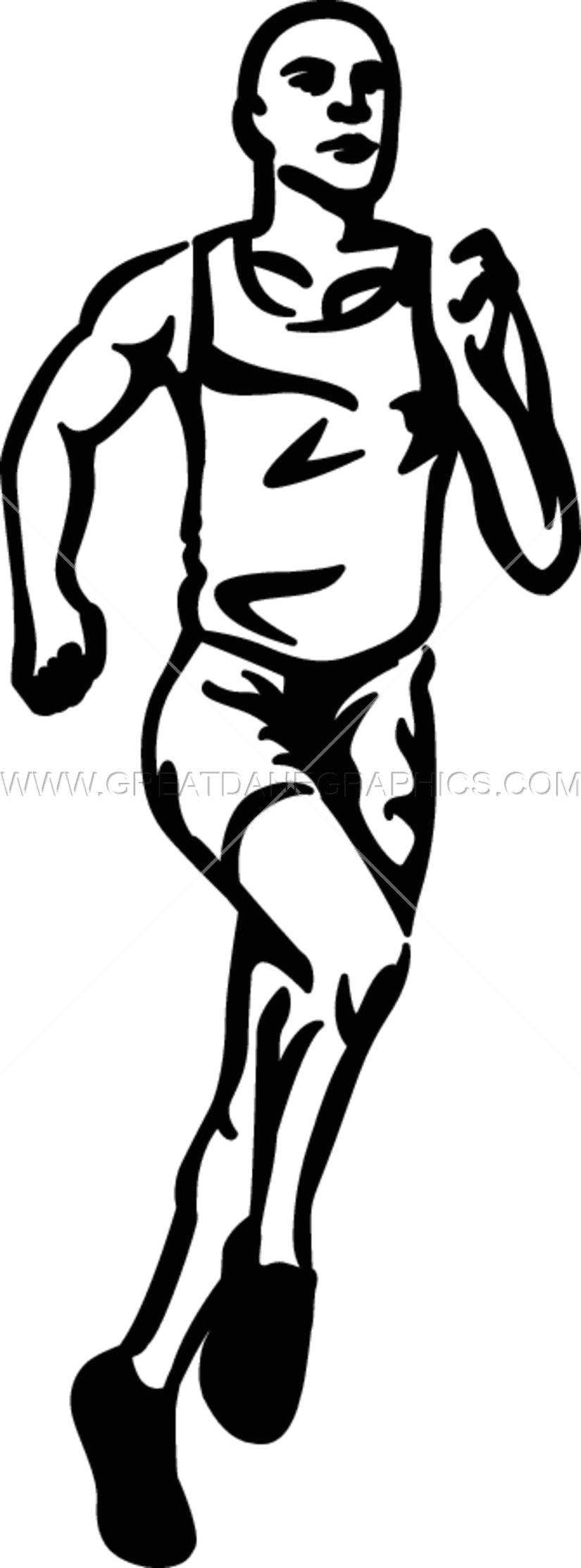 Image Black And White Stock Production Ready Artwork - Track And Field Athletics - Transparent PNG Free Download | PNGio