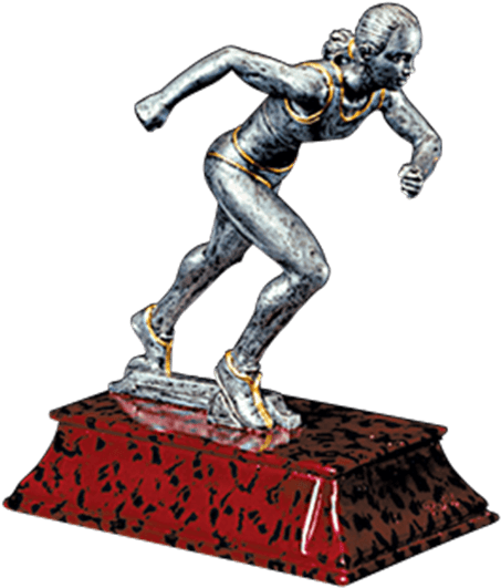Elite Resin Trophy For Track & Field Events - Track Trophy - Female - 6 Resin Trophy - Transparent PNG Free Download | PNGio