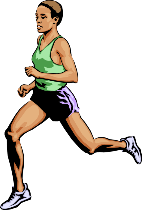 Vector Illustration Of Track And Field Athletic Sport - Cualidades Fisicas Basicas Velocidad - Transparent PNG Free Download | PNGio
