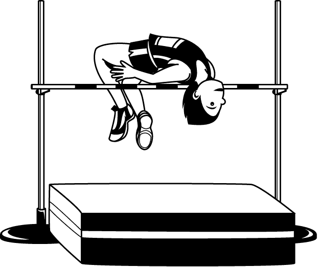 Banner Black And White Download Track Field Sport Jumping - High Jump Clip Art - Transparent PNG Free Download | PNGio