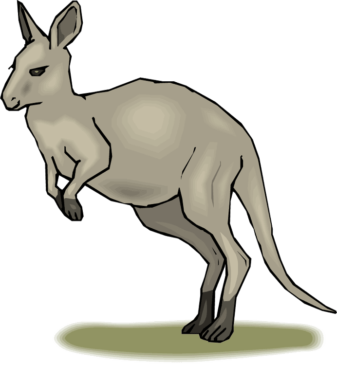 Habitat Map Clipart Kangaroo Clip Art Library - Kangaroo Animated - Transparent PNG Free Download | PNGio