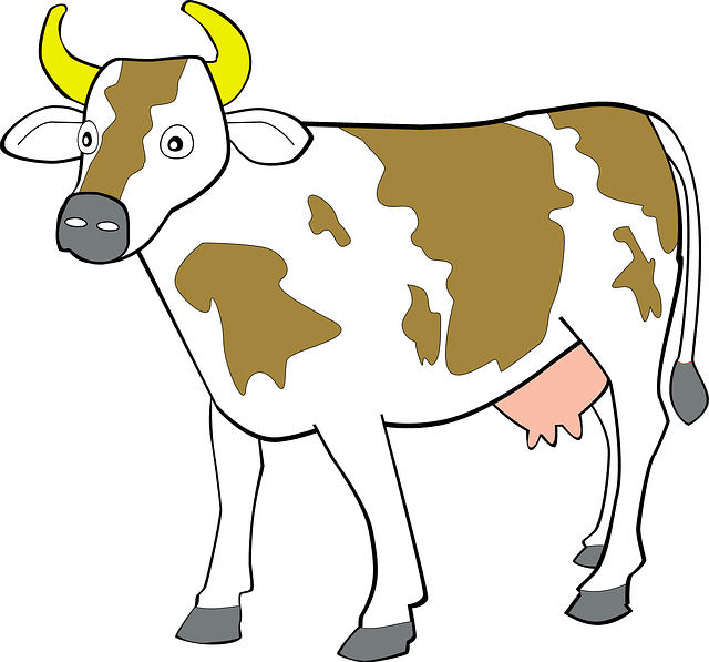 Cow 7 Clip Art At Clker - Animals Clipart - Transparent PNG Free Download | PNGio
