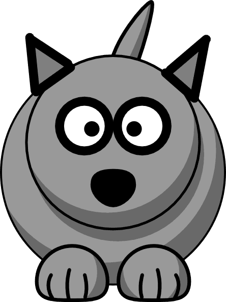 Cartoon Wolf Clip Art At Clipart Library - Animated Wolf Clip Art - Transparent PNG Free Download | PNGio