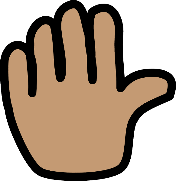Clip Art Hand Waving Bye Clipart - Waving Hand Animation - Transparent PNG Free Download | PNGio