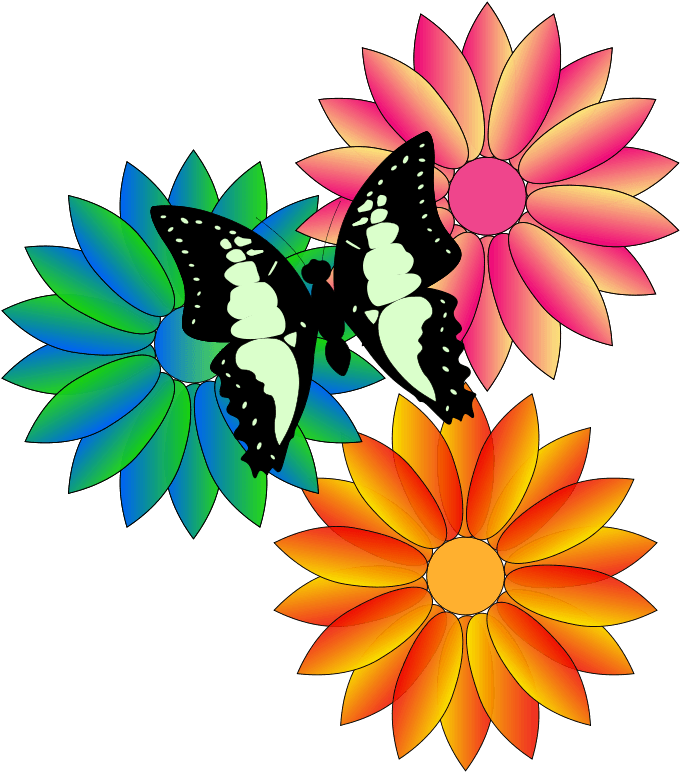 Free Butterfly And Flowers - Animated Flowers And Butterflies - Transparent PNG Free Download | PNGio