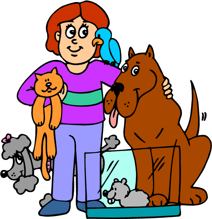 Animal Service Cliparts Free Download Clip Art Man - Cartoon Person With Animals - Transparent PNG Free Download | PNGio