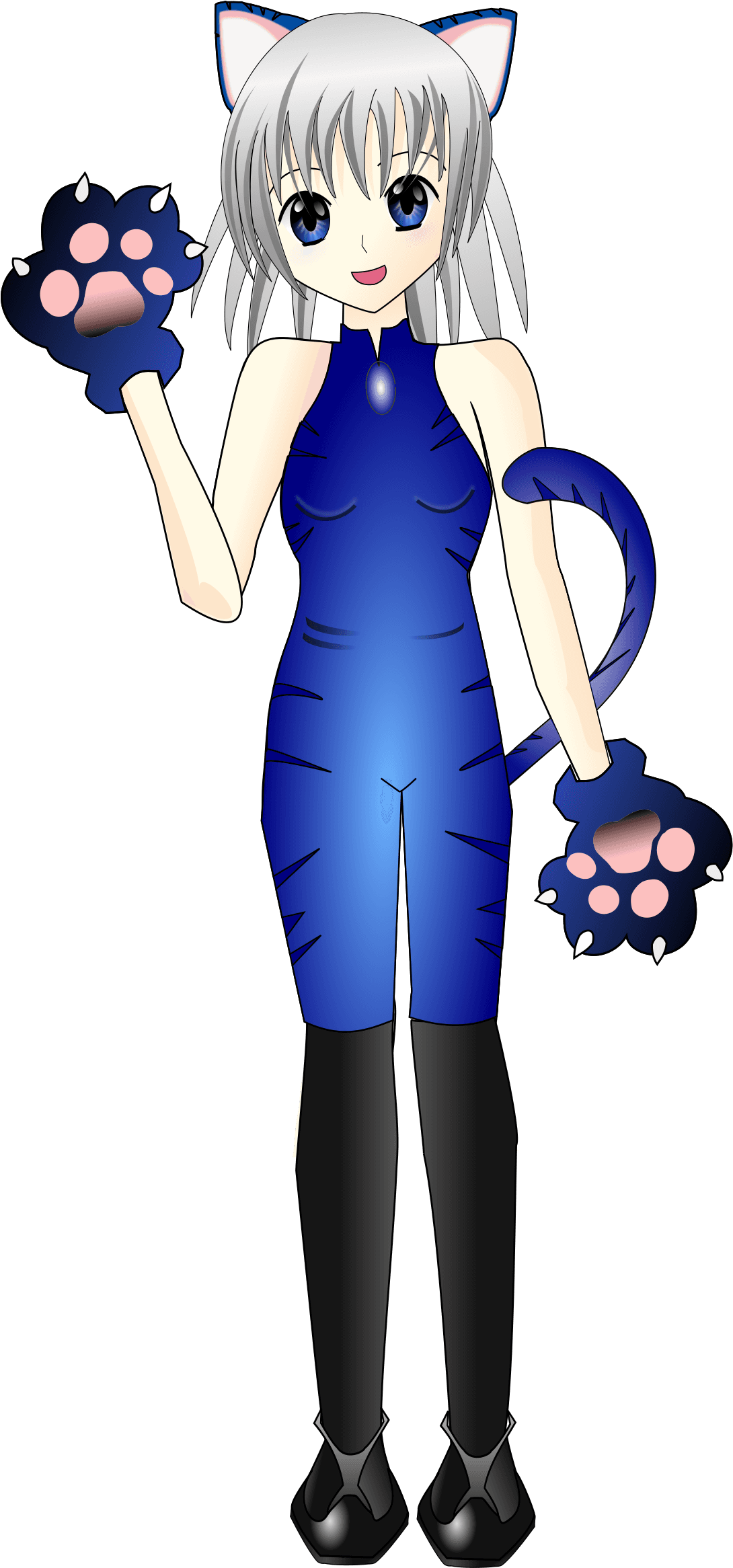 Anime Girl Clip Art - Anime Girl Svg - Transparent PNG Free Download | PNGio