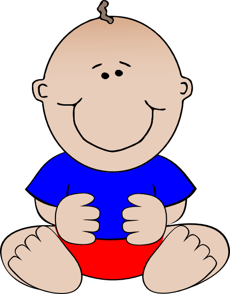 Clipart Panda Baby Boy Clip Art - Animated Baby - Transparent PNG Free Download | PNGio