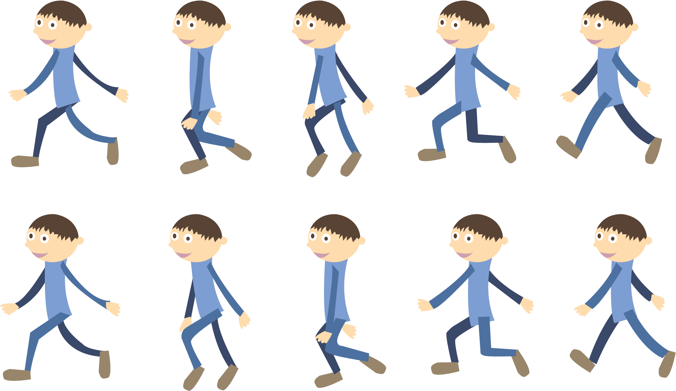 Big Image - Walk Cycle Animation Png - Transparent PNG Free Download | PNGio