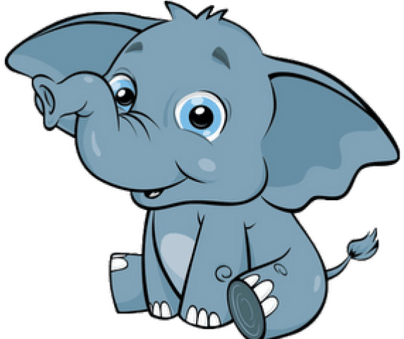 Elephant Clipart Animated - Clip Art Animals Cute - Transparent PNG Free Download | PNGio