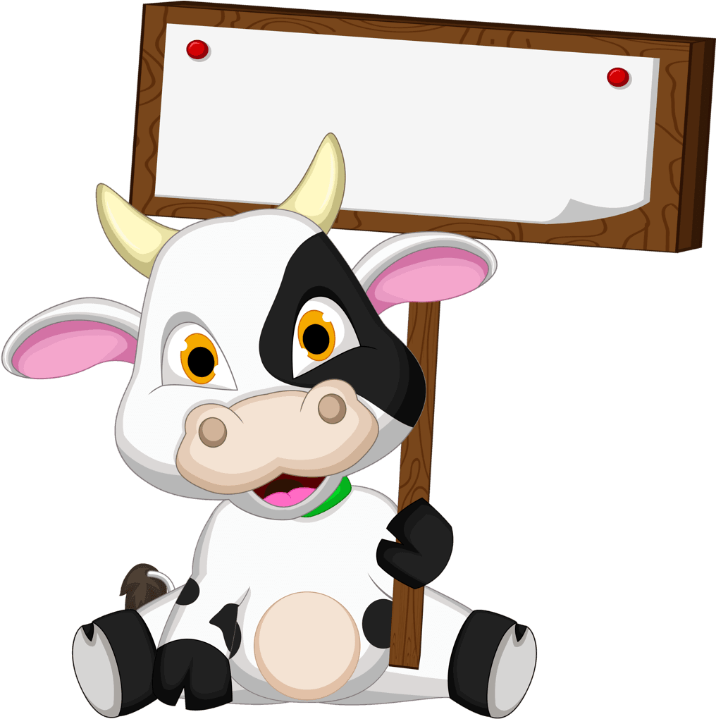 Cow - Animal Name Tag Templates - Transparent PNG Free Download | PNGio