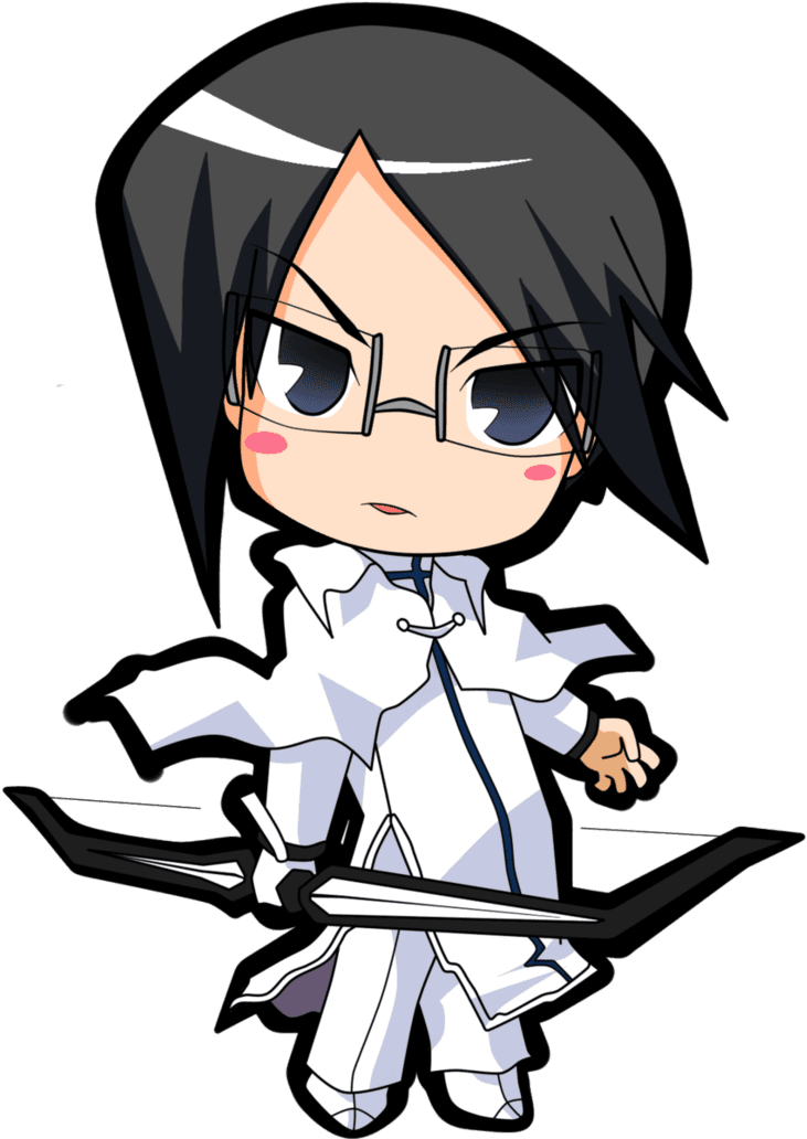 Render Uryu Ishida Chibi By Allenwalker Chan - Anime Bleach Chibi Png - Transparent PNG Free Download | PNGio