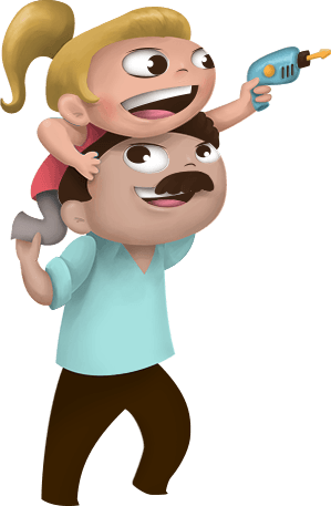Dad And Daughter - Dad And Daughter Animation - Transparent PNG Free Download | PNGio