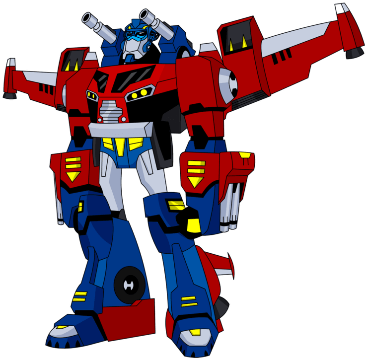 Transformers Clipart Optimus Prime Pencil And In Color - Transformers Animated Optimus Prime Super Mode - Transparent PNG Free Download | PNGio