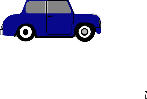Animated Blue Car 3 Clip Art - Animated Car - Transparent PNG Free Download | PNGio