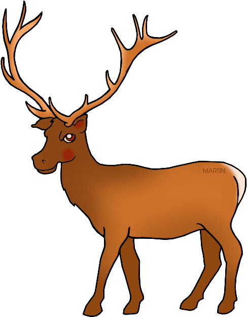 Elk Free United States Clip Art By Phillip Martin Utah - State Animal For Utah - Transparent PNG Free Download | PNGio