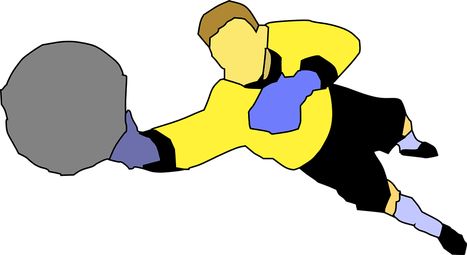 Goalkeeper Soccer Silhouette Ball Sports F - Animated Goal Keeper - Transparent PNG Free Download | PNGio