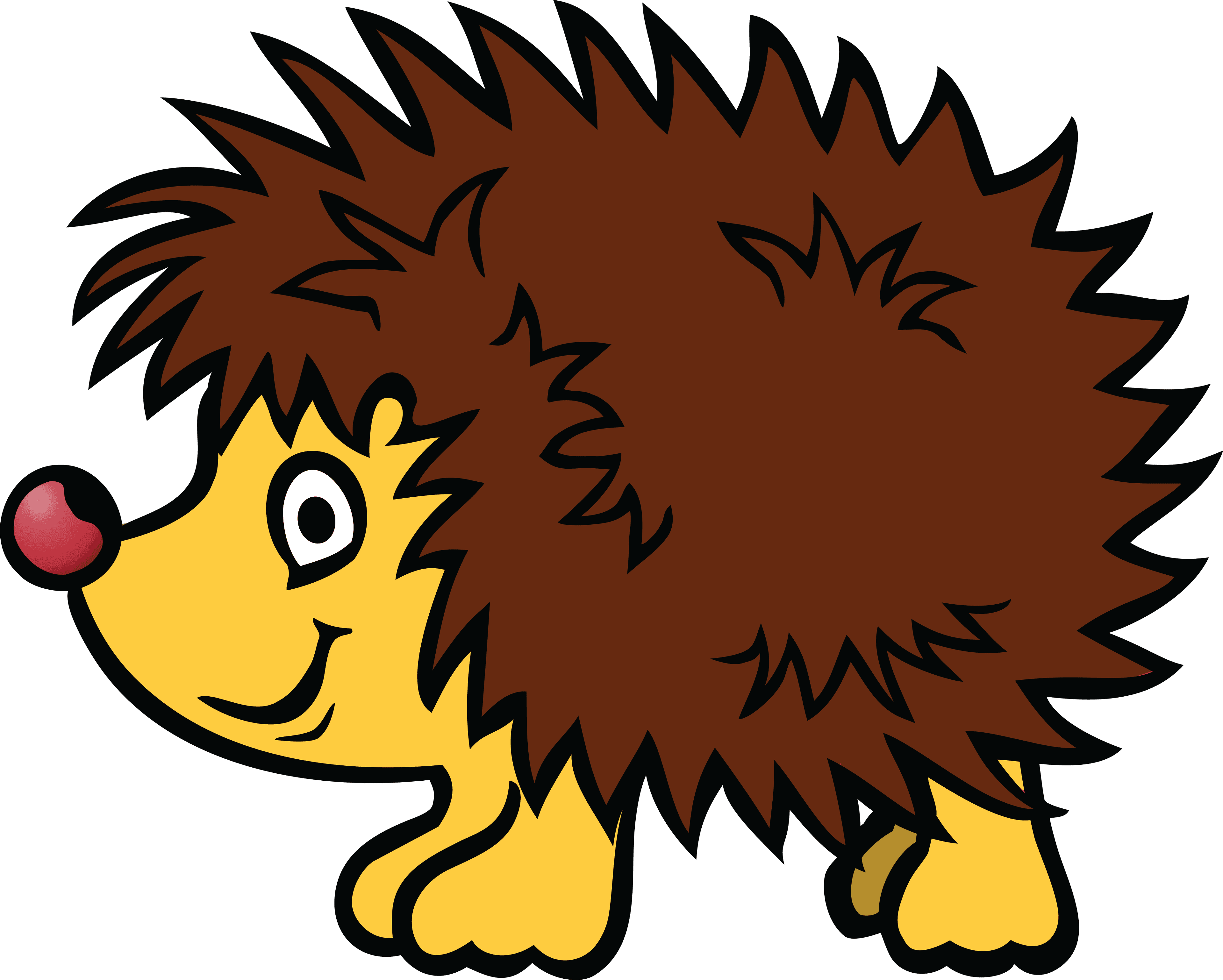 Free Clipart Of A Hedgehog - Animal Cartoon Png - Transparent PNG Free Download | PNGio