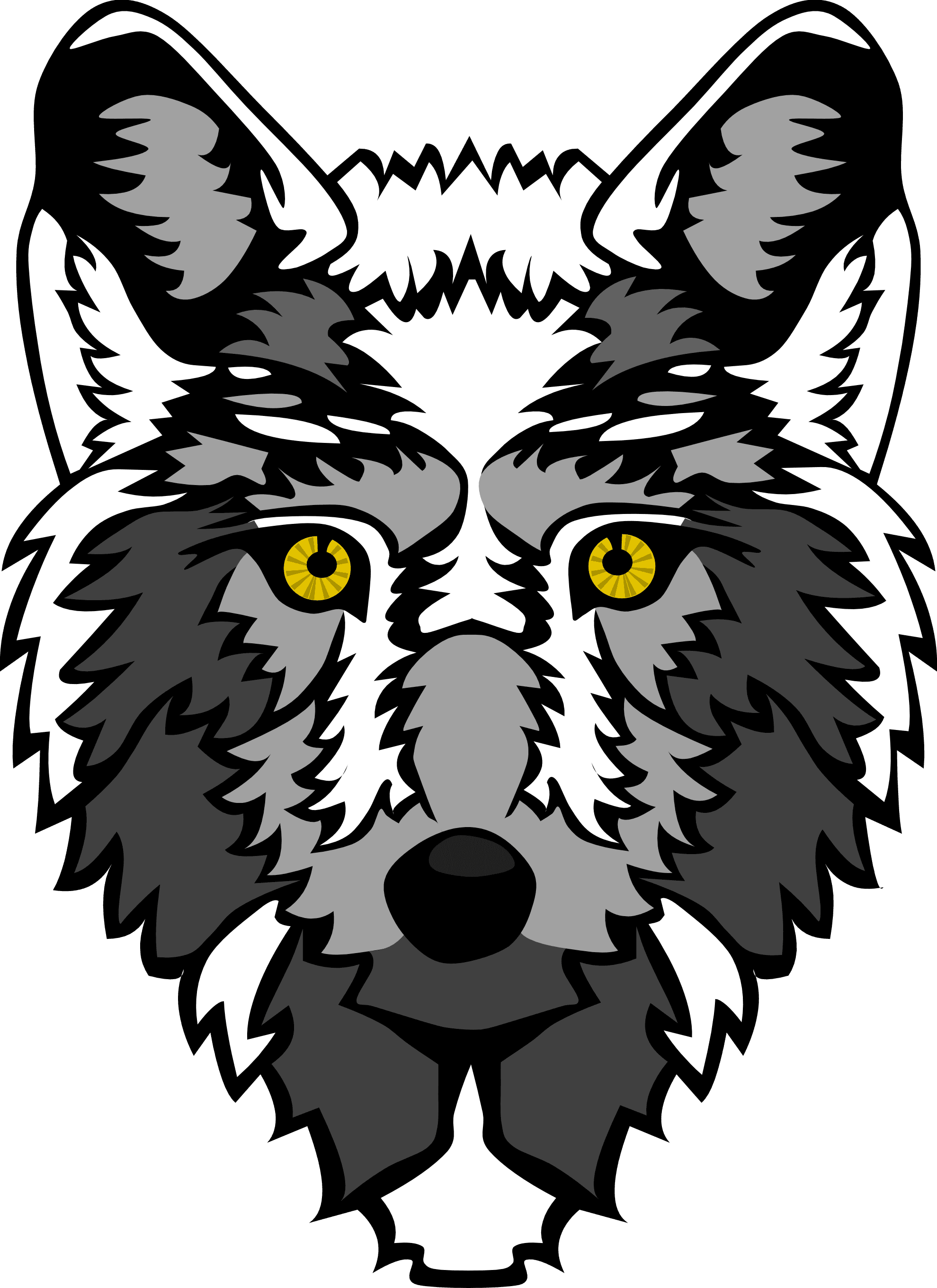 Wolf Vector Art - Animated Wolf Head Transparent - Transparent PNG Free Download | PNGio