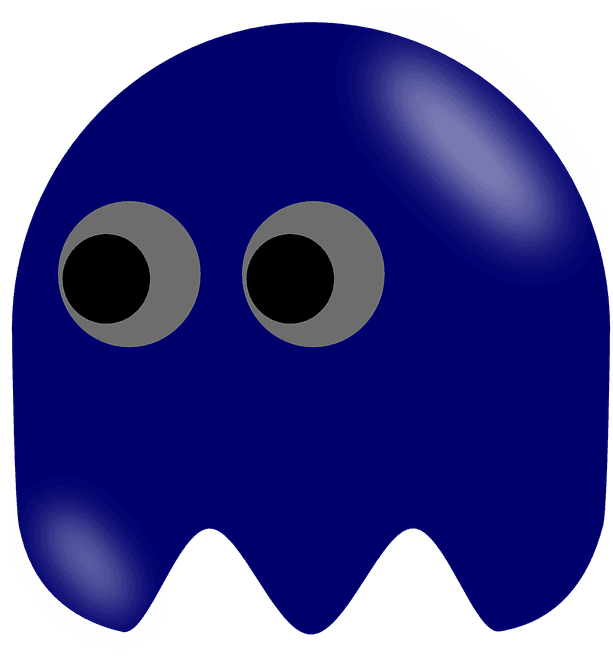 Pacman Ghost Left Looking Clip Art At Clker - Pacman Animated Ghosts Gifs - Transparent PNG Free Download | PNGio
