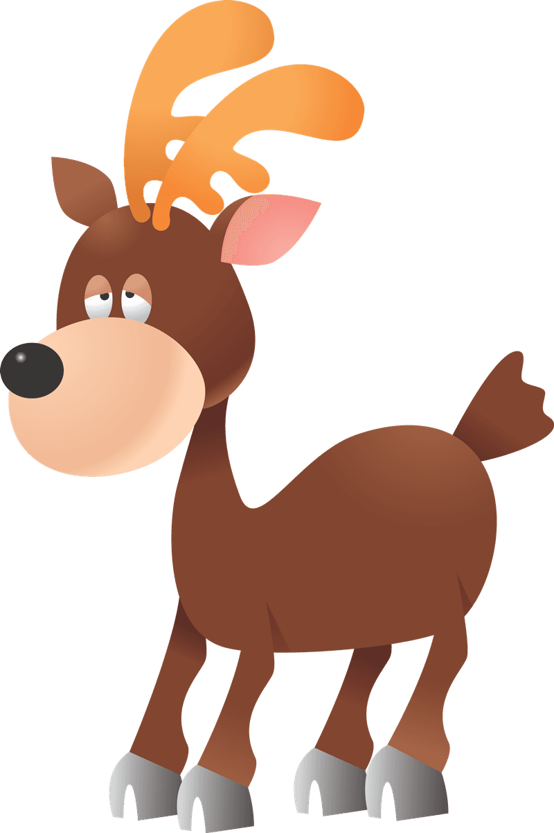 Deer Free To Use Clipart - Cartoon Animal Deer Free - Transparent PNG Free Download | PNGio