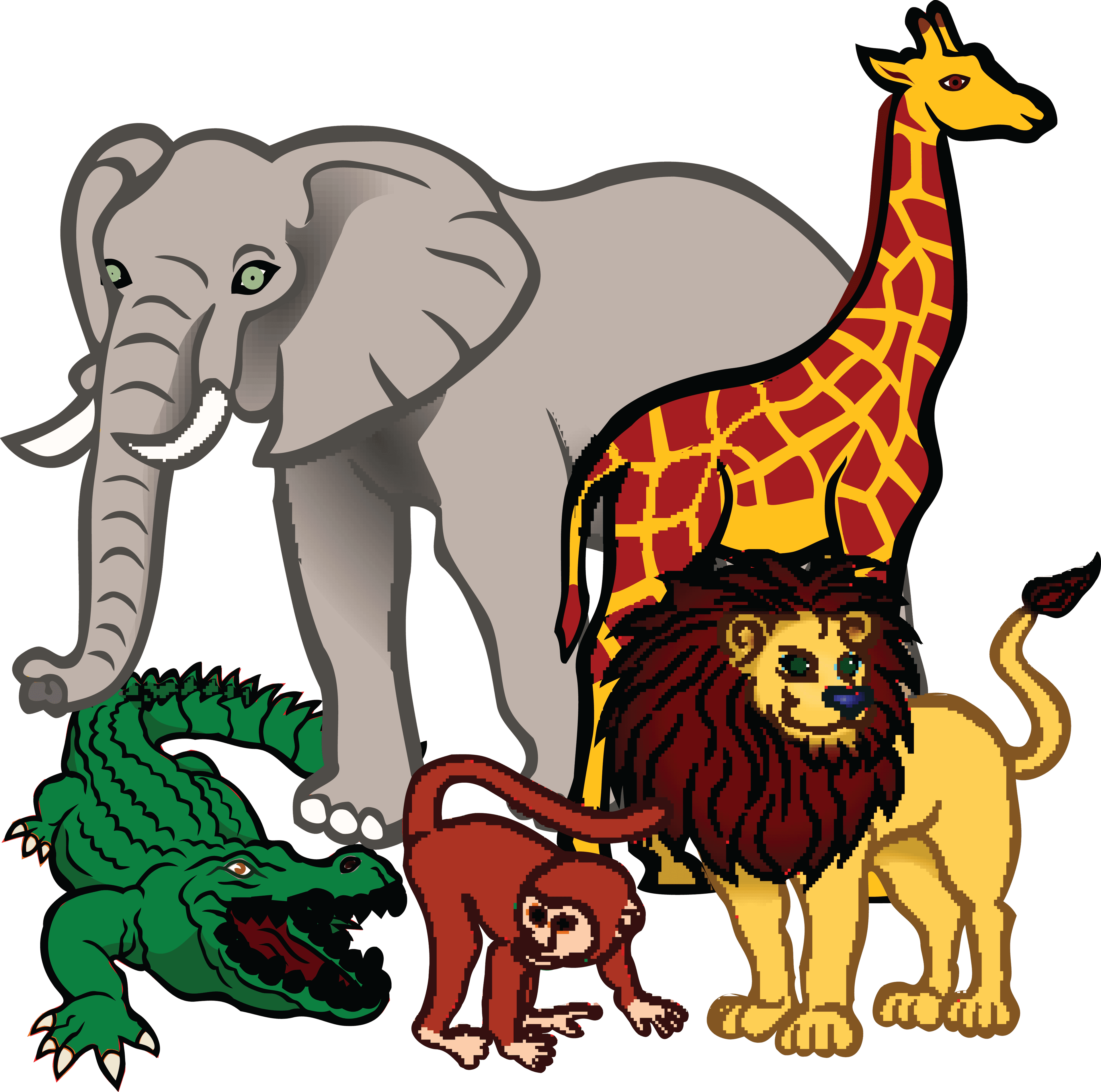 Fauna Of Africa Baby Jungle Animals Clip Art - Slogans On Save Animals - Transparent PNG Free Download | PNGio