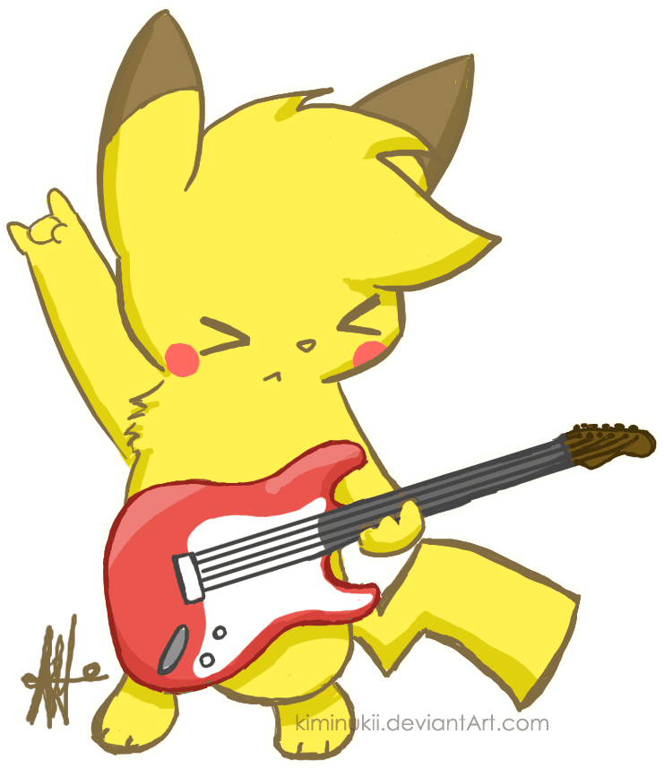 Lets Rock By Kiminukii - Anime De Pikachu Tiernas - Transparent PNG Free Download | PNGio