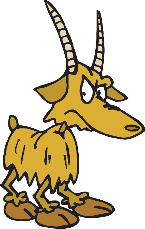 Silly Goat - Animated Mountain Goat - Transparent PNG Free Download | PNGio