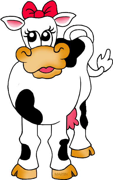 Cow Clipart Phillip Martin - Farm Animals Clip Art - Transparent PNG Free Download | PNGio