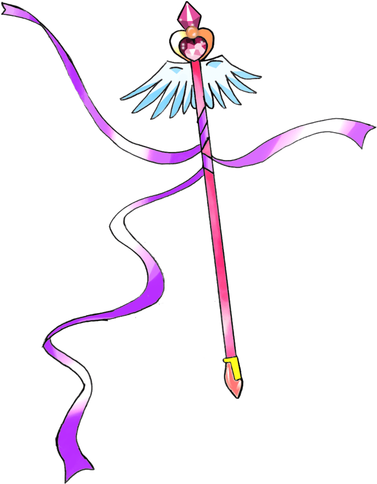 Magical Wand 1 By Puyo0702 - Anime Magic Wand Png - Transparent PNG Free Download | PNGio