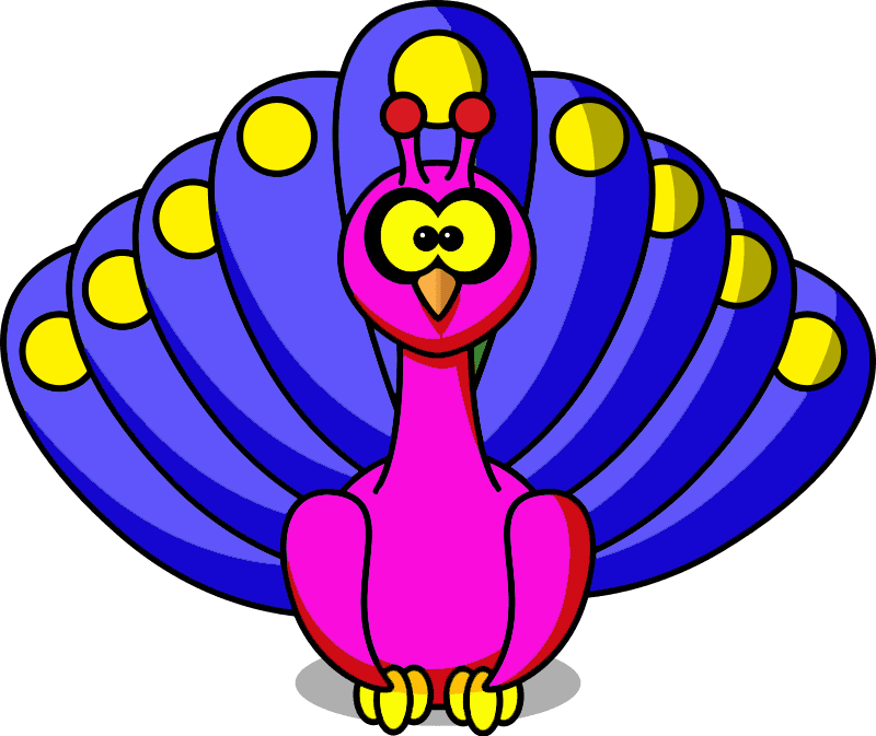 Peacock A Image - Animal Cartoon In Png - Transparent PNG Free Download | PNGio