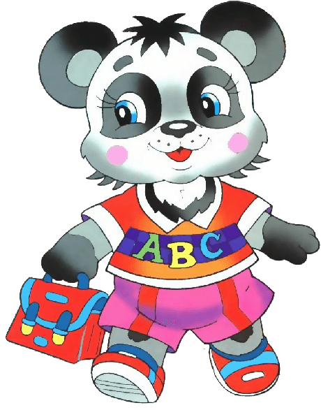Animal Image With School Bag - Back To School Cartoon Animal - Transparent PNG Free Download | PNGio