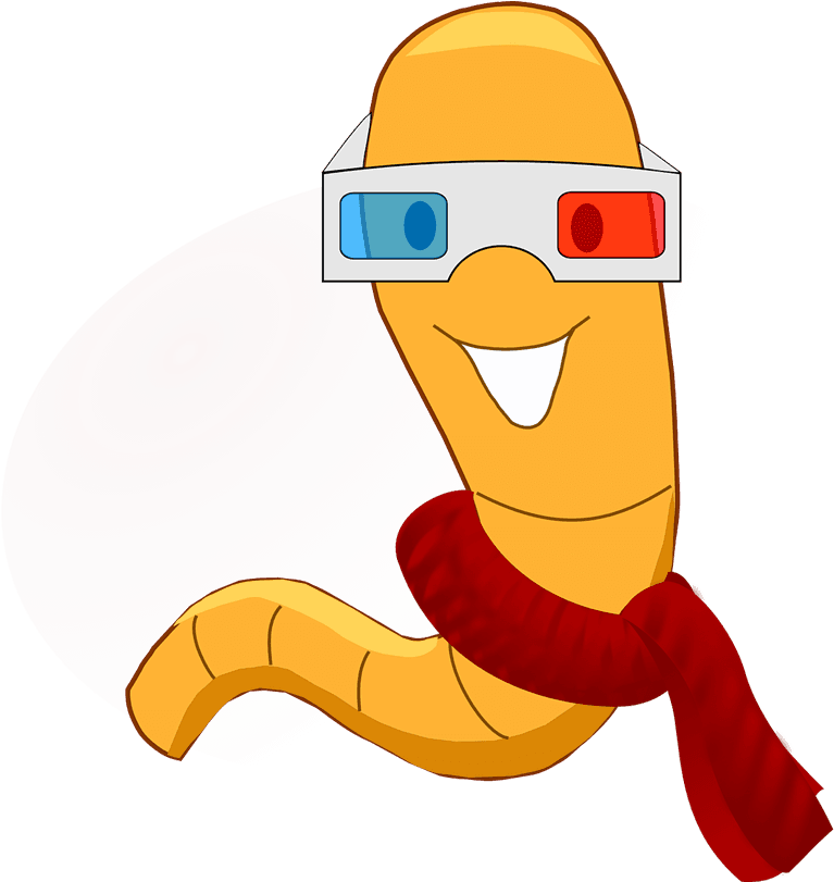 Free To Use Amp Public Domain Worm Clip Art - Cartoon Animals With Glasses - Transparent PNG Free Download | PNGio