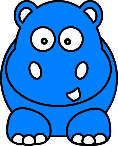 Hippo Clipart - Cute Animals Cartoon - Transparent PNG Free Download | PNGio