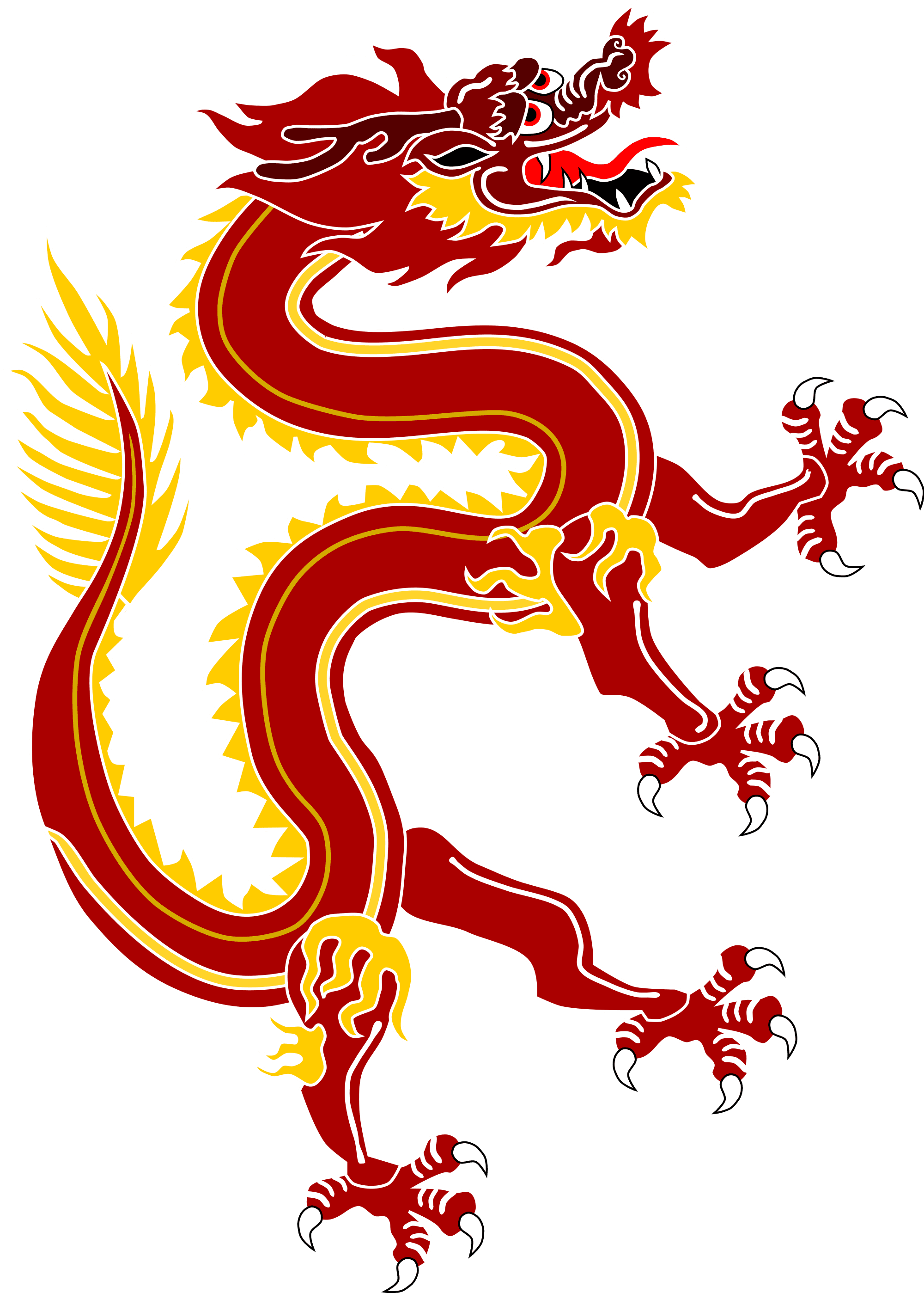 Dragon From Chinese Dragon Banner Red Version - China National Animal Dragon - Transparent PNG Free Download | PNGio