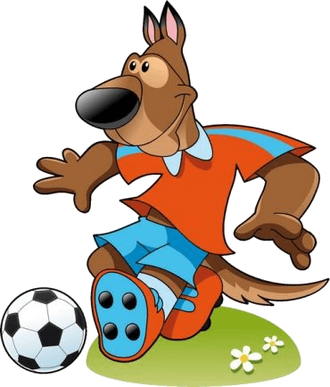Cartoon Dog Kicking Football - Cartoon Animal Sport - Transparent PNG Free Download | PNGio