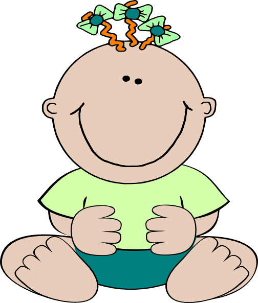 Red Haired Irish Baby Clip Art At Clker - Animated Baby - Transparent PNG Free Download | PNGio