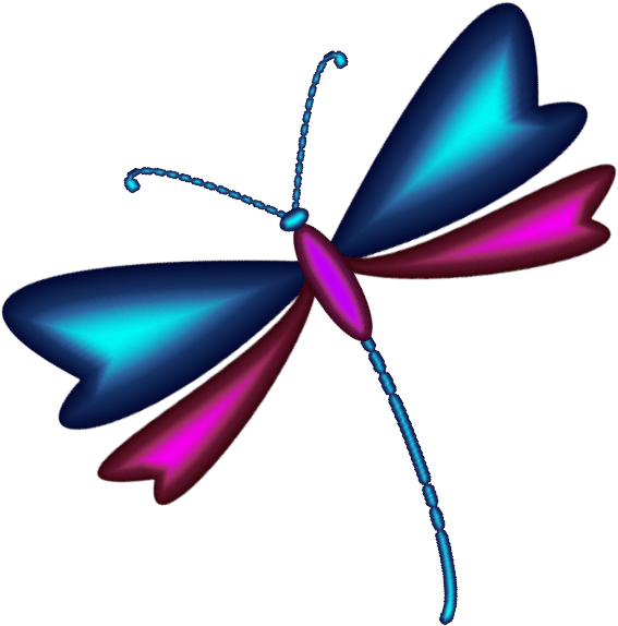 Dragonfly Clipart Girly - Dragonfly Animated - Transparent PNG Free Download | PNGio