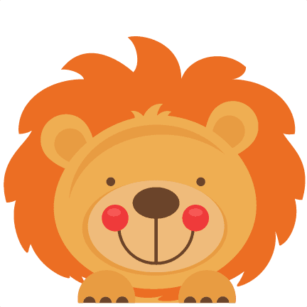 Peeking Lion Svg Scrapbook Cut File Cute Clipart Files - Jungle Animals Peeking Clipart - Transparent PNG Free Download | PNGio