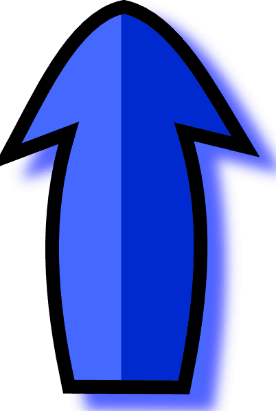 Free Vector Blue Arrow Clip Art - Animated Arrow Pointing Up - Transparent PNG Free Download | PNGio