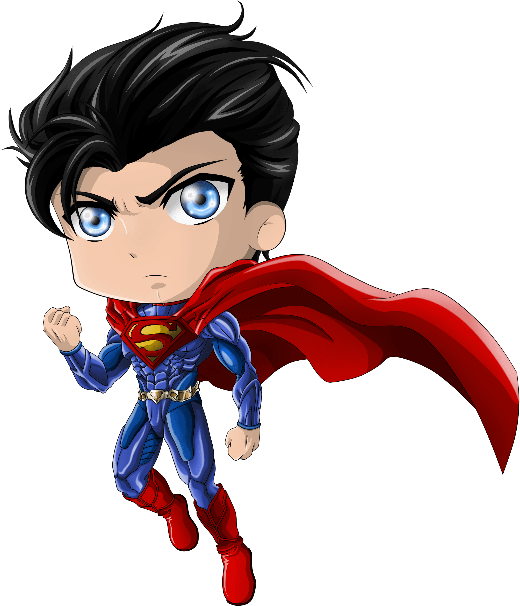 Chibi Superman By Pellisari On Deviantart - Superman Anime Chibi - Transparent PNG Free Download | PNGio