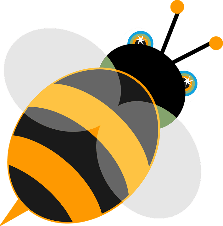 Pretty Bee Cliparts 8, Buy Clip Art - Animated Bee Animated Bee Oval Ornament - Transparent PNG Free Download | PNGio
