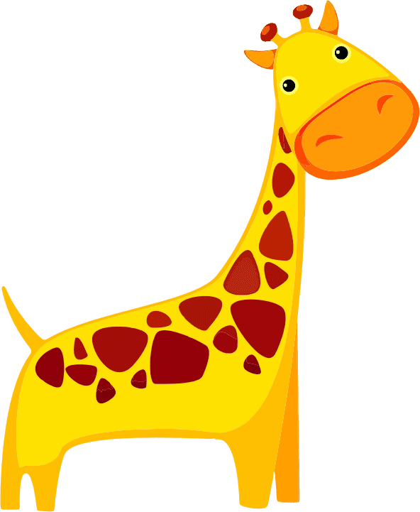 Free Cute Cartoon Giraffe Clip Art - Animal - Transparent PNG Free Download | PNGio