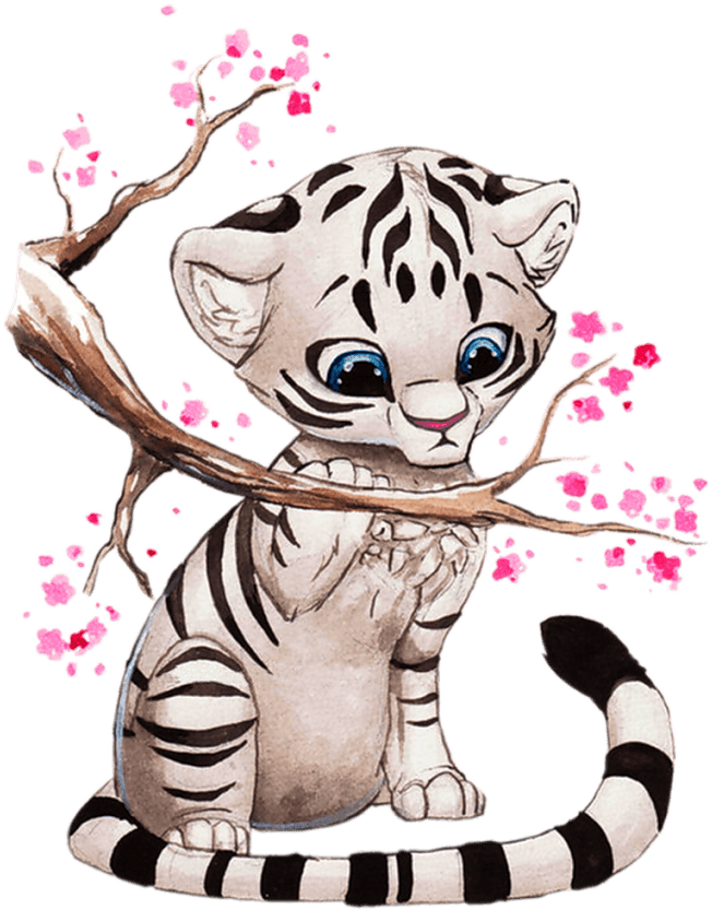 Varieté De Láminas Para Decoupage - Anime White Tiger - Transparent PNG Free Download | PNGio