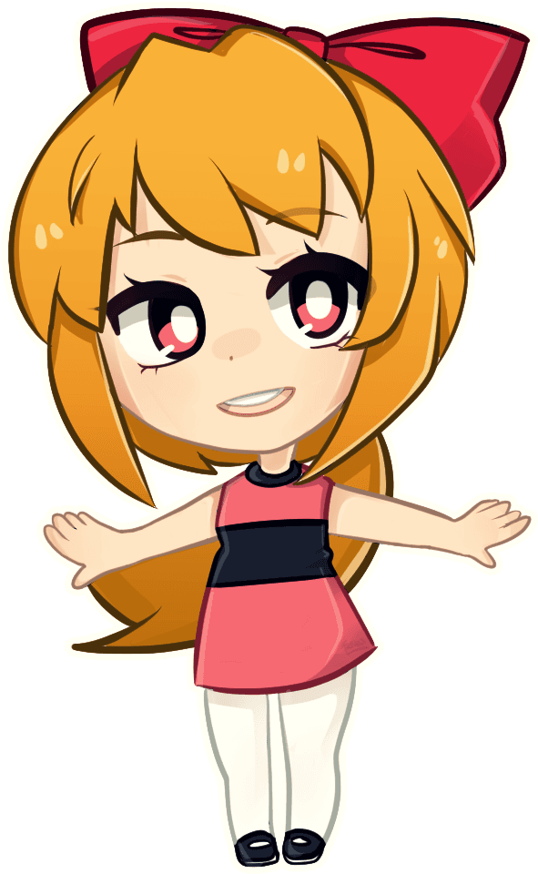 Blossom Chibi By Jessicafreaxx - Powerpuff Girls Blossom Anime - Transparent PNG Free Download | PNGio