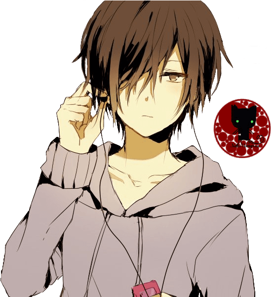 Manga - Brown Hair Brown Eyes Anime Boy - Transparent PNG Free Download | PNGio