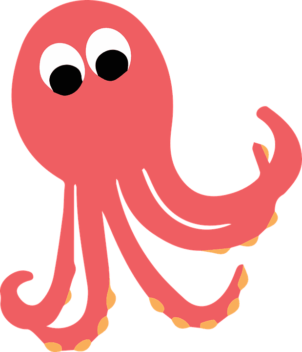 Octopus, Creatures, Animal, Pink, Ocean - Ocean Animals Cartoon Png - Transparent PNG Free Download | PNGio