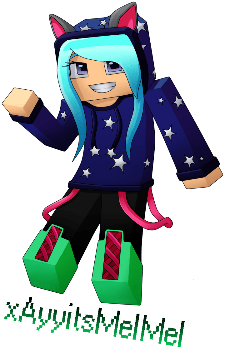 Star By The Pokita D6ckln4 Minecraft Pinterest - Minecraft Girl Skin Animated - Transparent PNG Free Download | PNGio