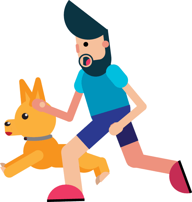 Best Dog Breeds For Runners - Running Dogs Animation Cartoon - Transparent PNG Free Download | PNGio